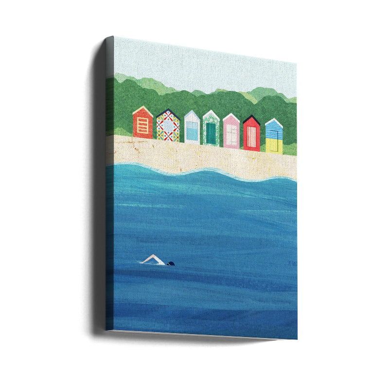 Beach Huts Art Print