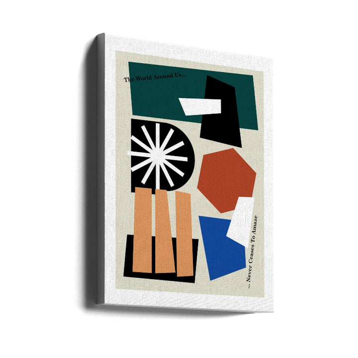 The World Around Us Gray Art Print