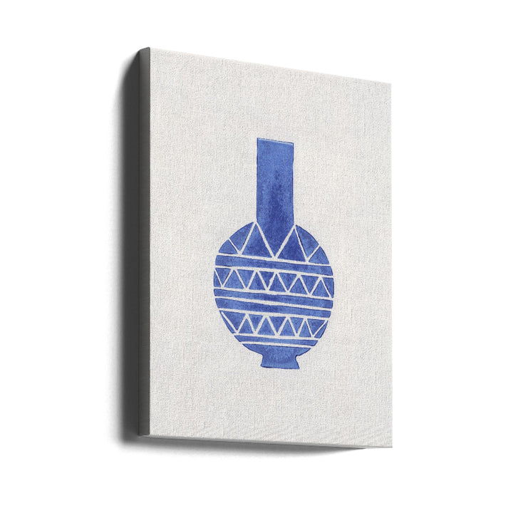 Linocut Vase #8 Art Print