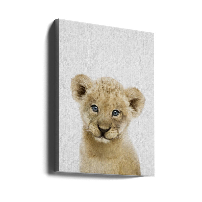 Peekaboo Baby Lion Art Print