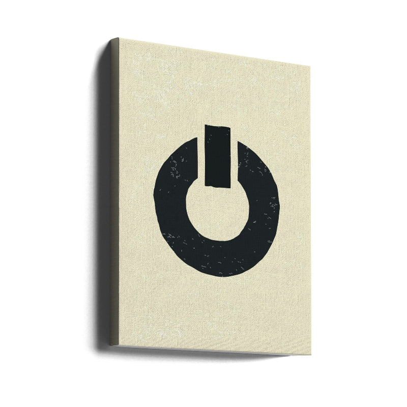 Black Minimal Shapes Series #8 Art Print