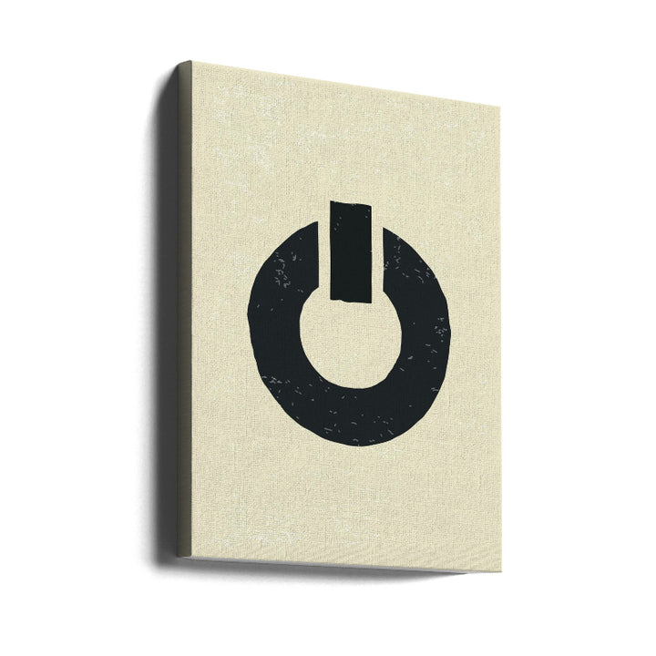 Black Minimal Shapes Series #8 Art Print