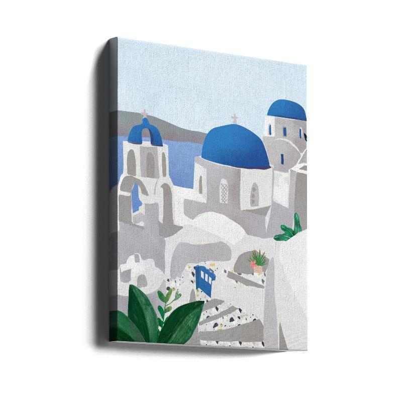 Santorini Island Art Print