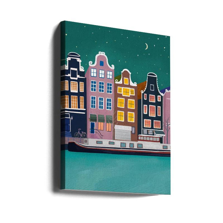 Amsterdam by night Art Print