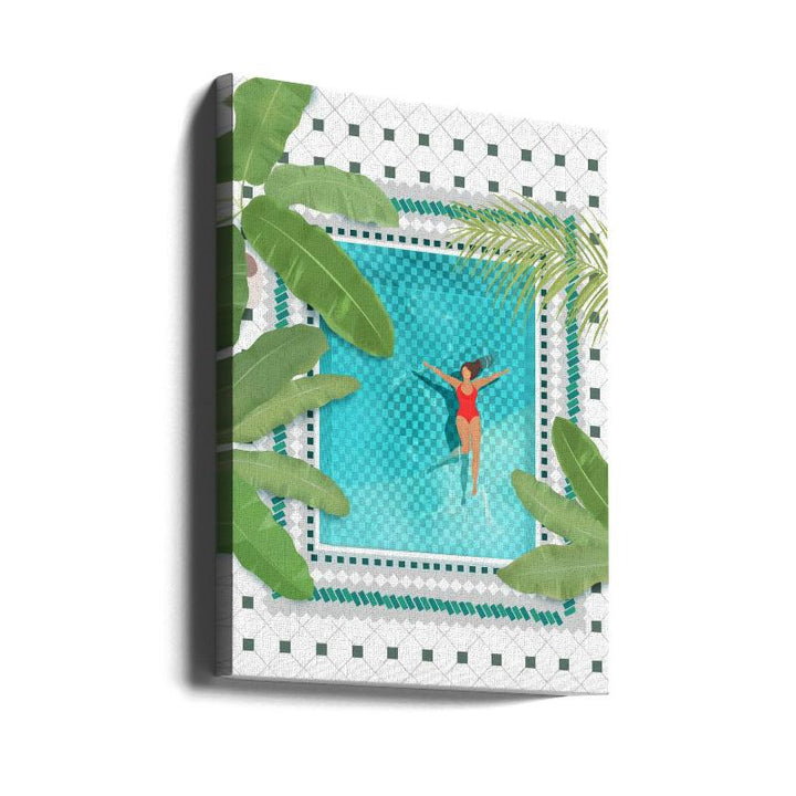 Riad Pool Art Print