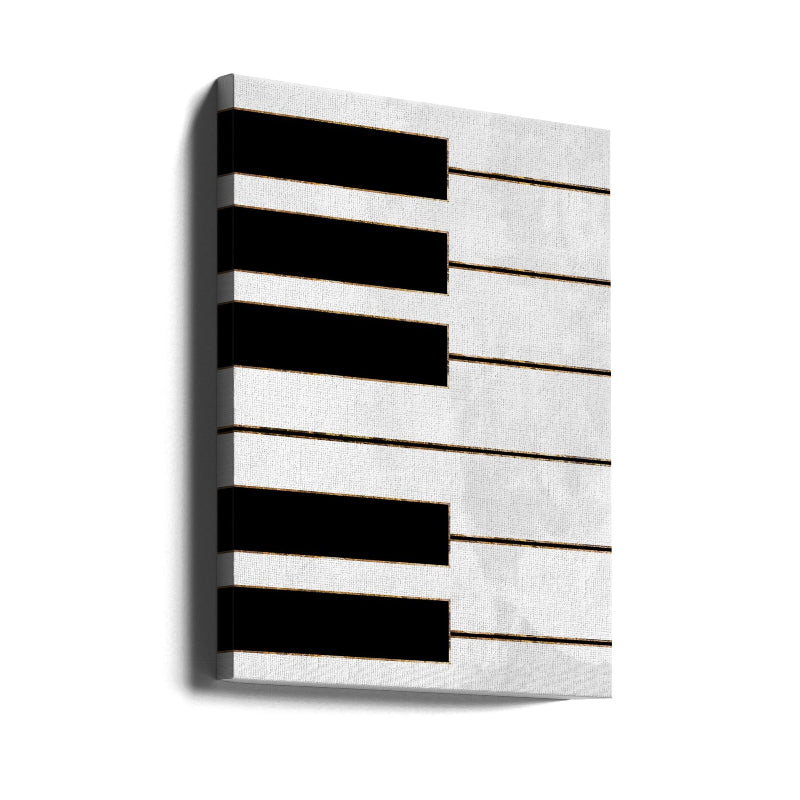 Cuadro "Black and gold piano"