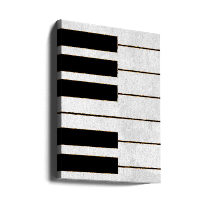 Cuadro "Black and gold piano"