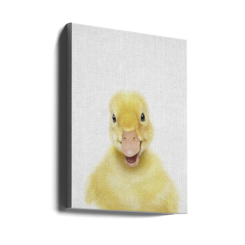 Peekaboo Baby Duck Art Print