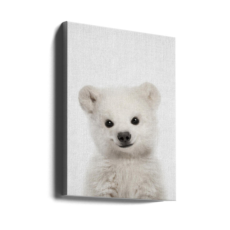 Peekaboo Baby Polar Bear Art Print