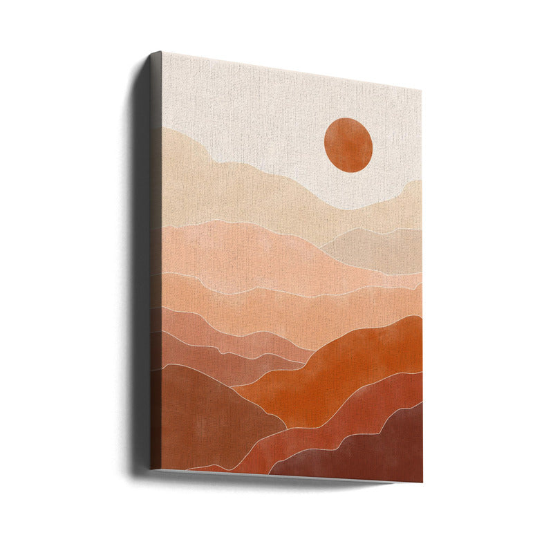 Orange sunset Art Print