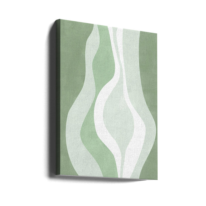 Green waves 2 Art Print