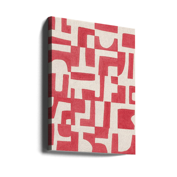 Red Puzzle Art Print