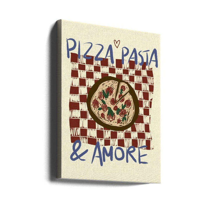 Pizza Pasta a Amore Art Print