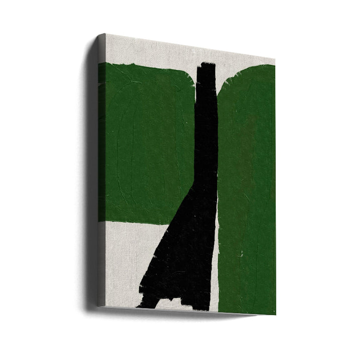 Green Black Oil Abstract No. 1 Art Print