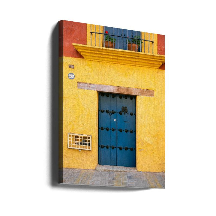 Blue and Yellow | Oaxaca Mexico Art Print