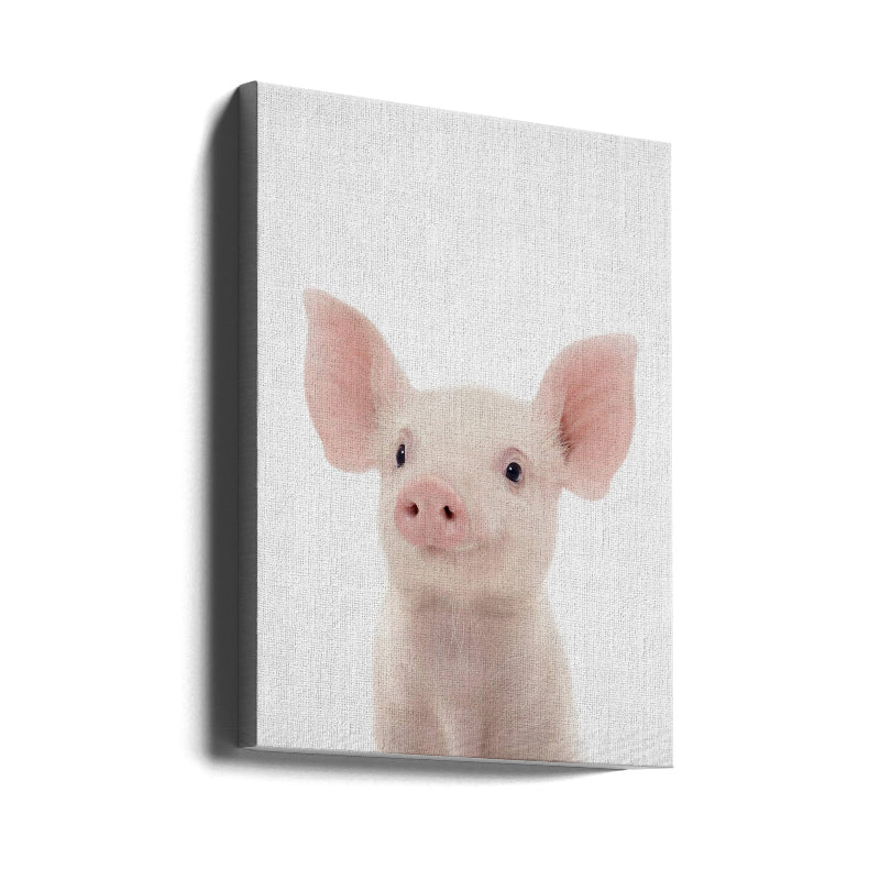 Peekaboo Baby Pig Art Print