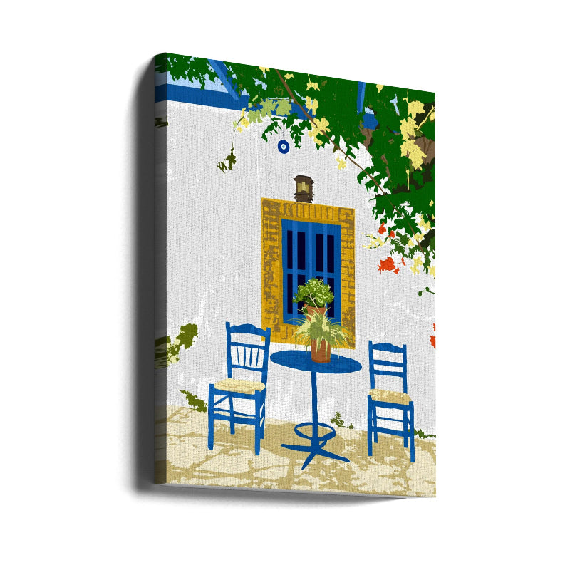 Greek Vacay for Two Art Print