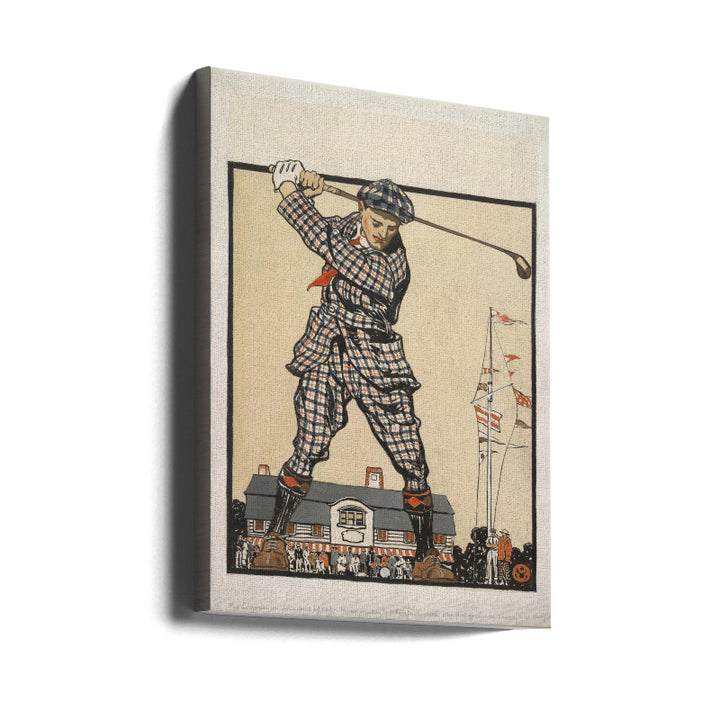 Man Swinging Golf Club Art Print