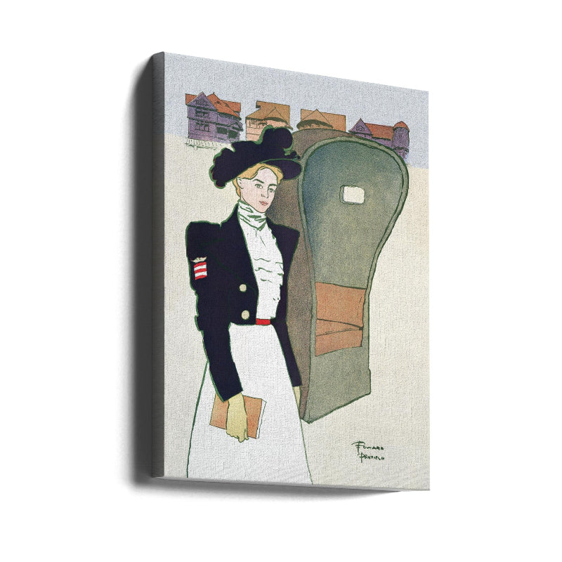 Woman Holding Book Art Print