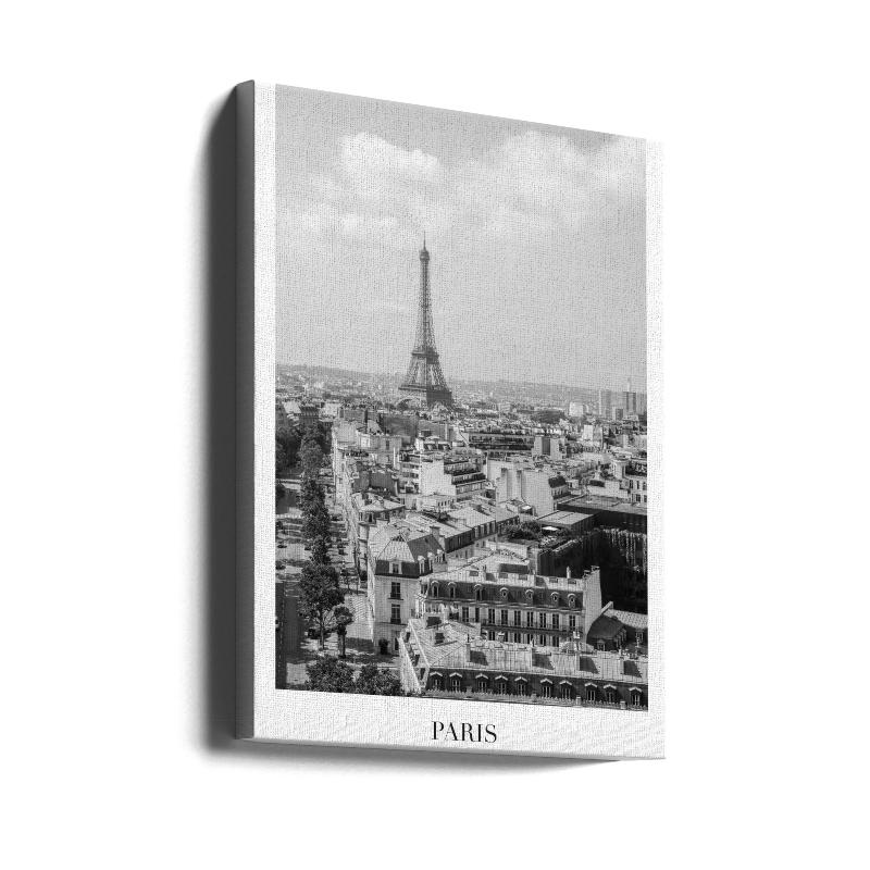 Paris Eiffel Tower BW Art Print