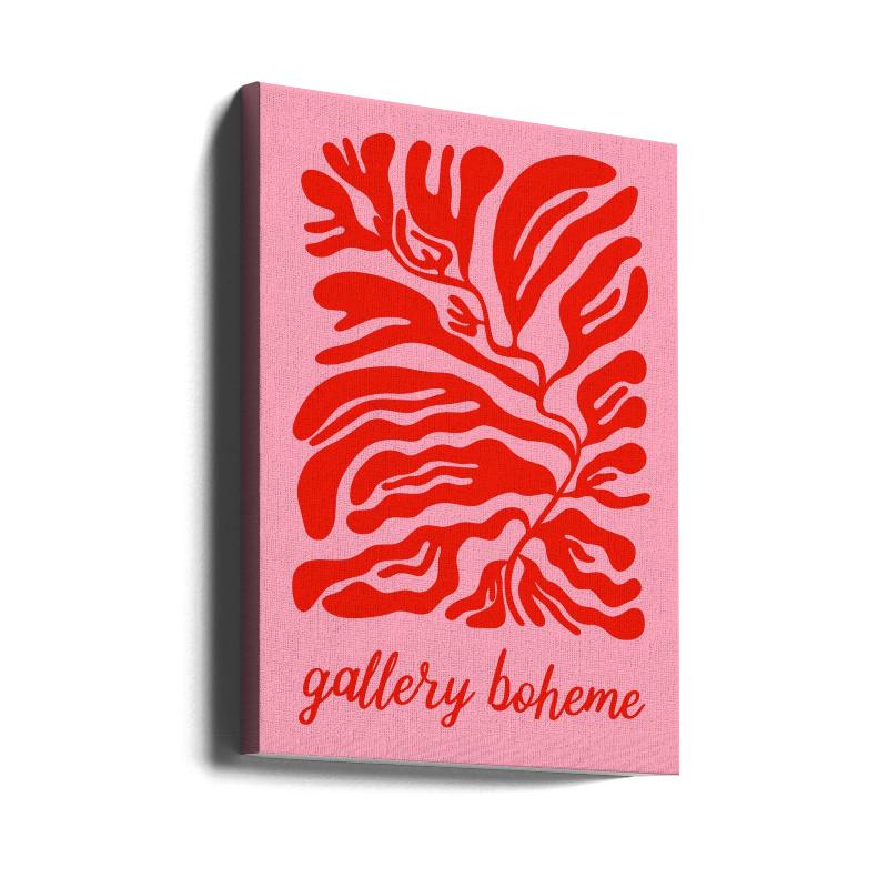 Pink Red Gallery Boheme Art Print