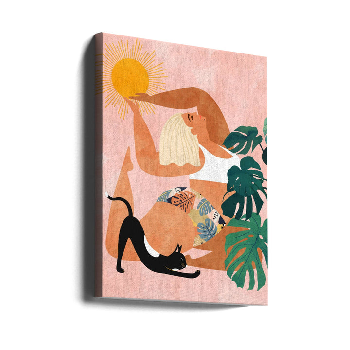 Tropical Yoga Art Print