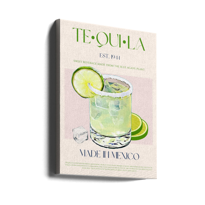 Cuadro "Tequila Drink With Lime And Ice"