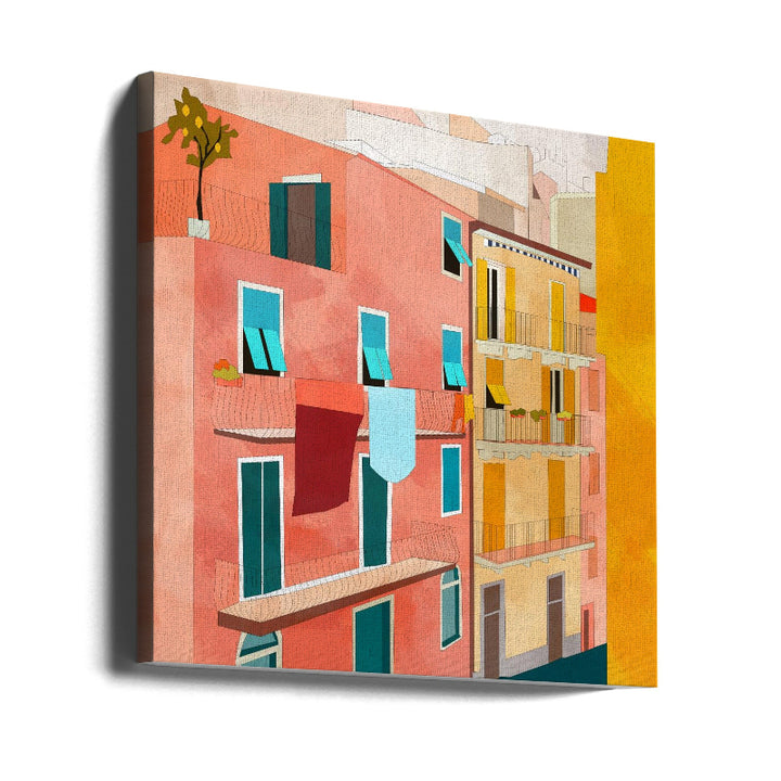 Cuadro "Little Italy Houses"