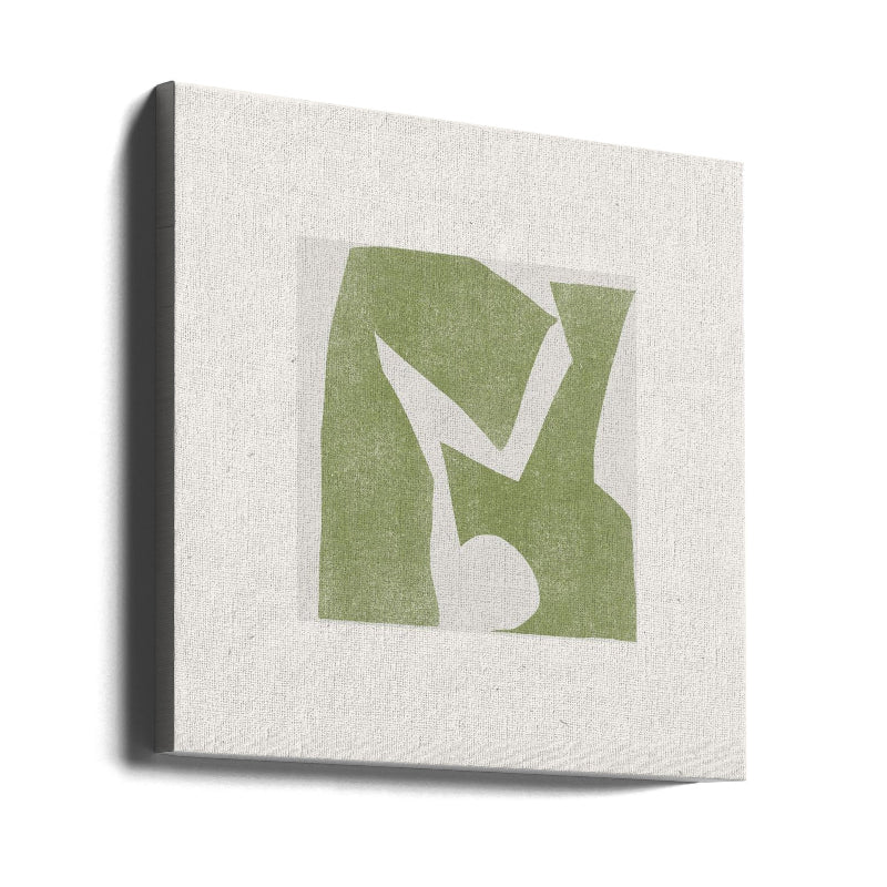 Cuadro "Green Geometric Harmony"