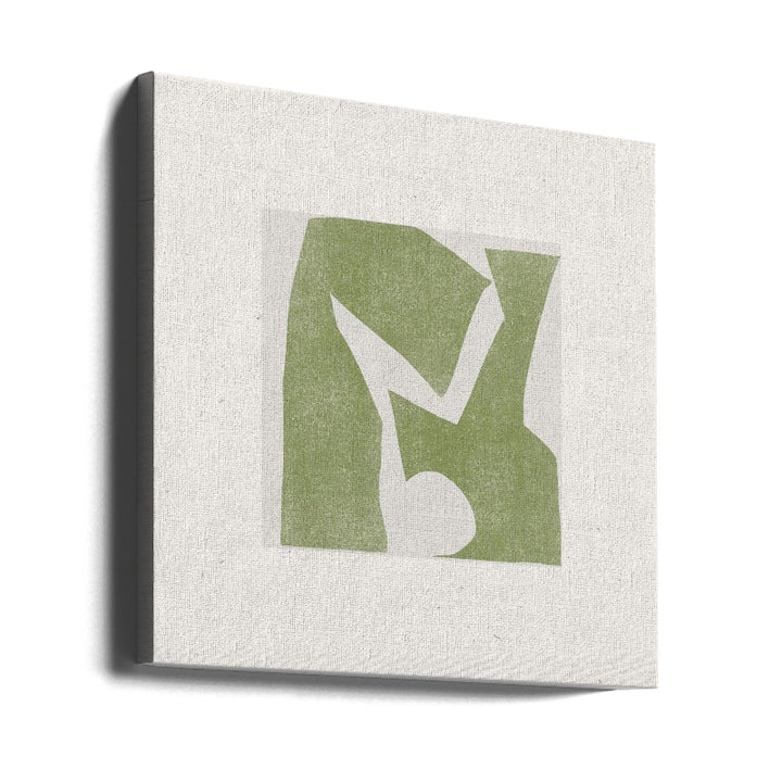 Cuadro "Green Geometric Harmony"