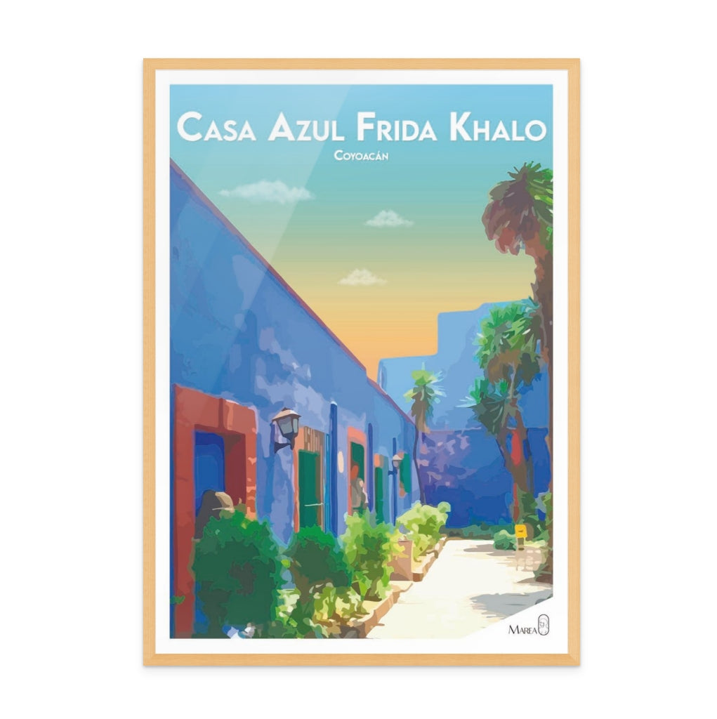 Casa Azul Frida Khalo Art Print