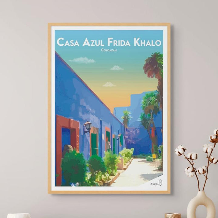 Casa Azul Frida Khalo Art Print