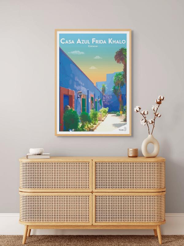 Casa Azul Frida Khalo Art Print