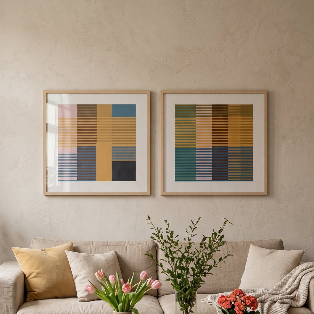 Cuadro "Striped Color Blocks"