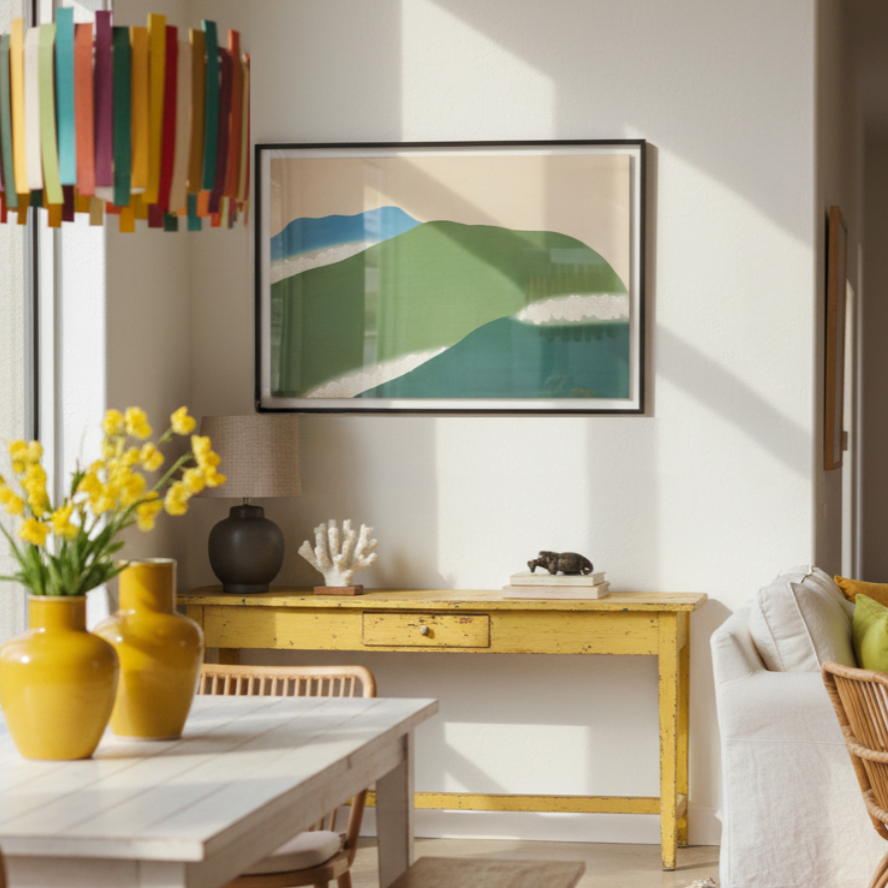 Cuadro "Green mountains from Momoyogusa"