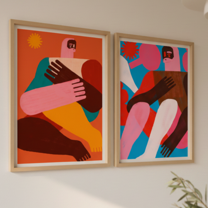 Set de cuadros "Bold & Barefoot"