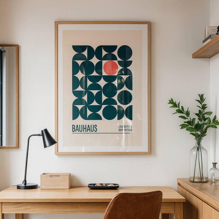 Cuadro "Bauhaus Mavi Kureler"
