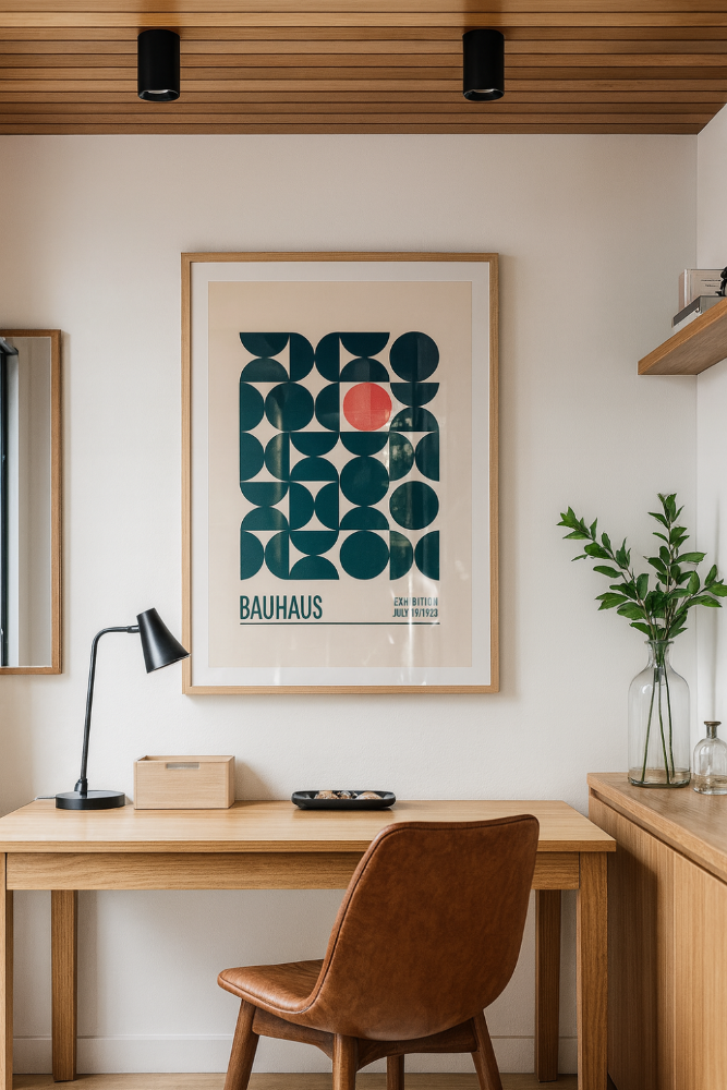 Cuadro "Bauhaus Mavi Kureler"