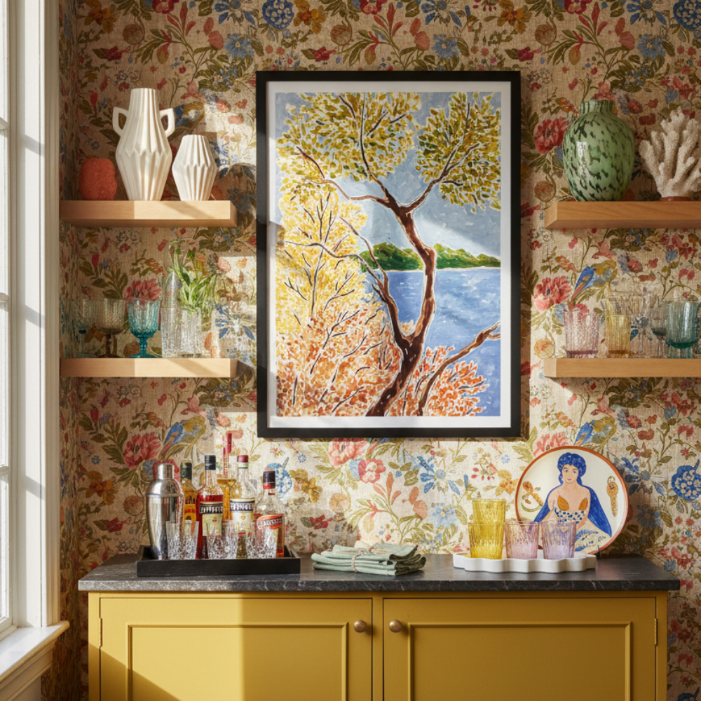 Cuadro "Autumn By The Lake"