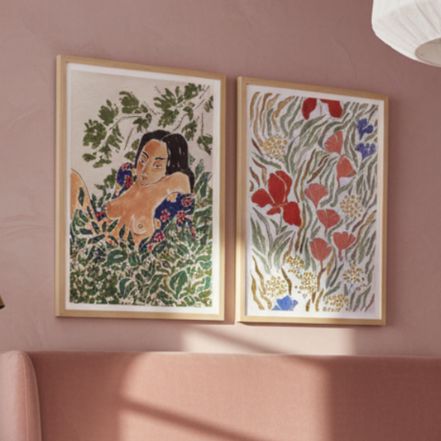 Set de cuadros "Wild Bloom"