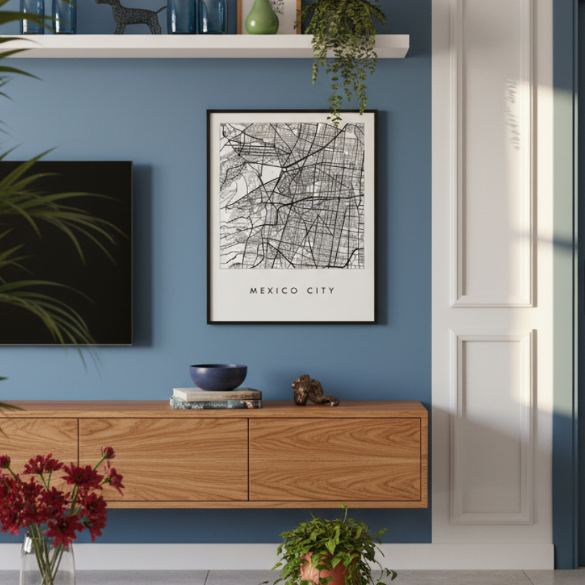 Cuadro "Mexico Blanco y Negro"