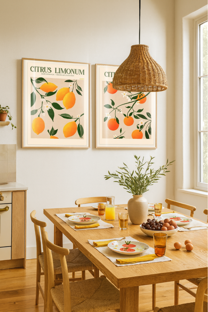Set de cuadros "Citrus"