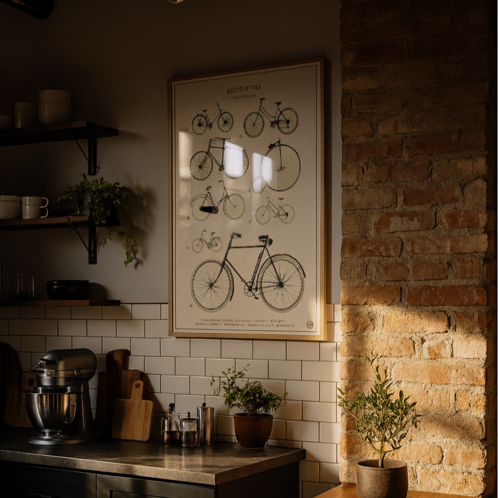 Cuadro "Bicyclettes"