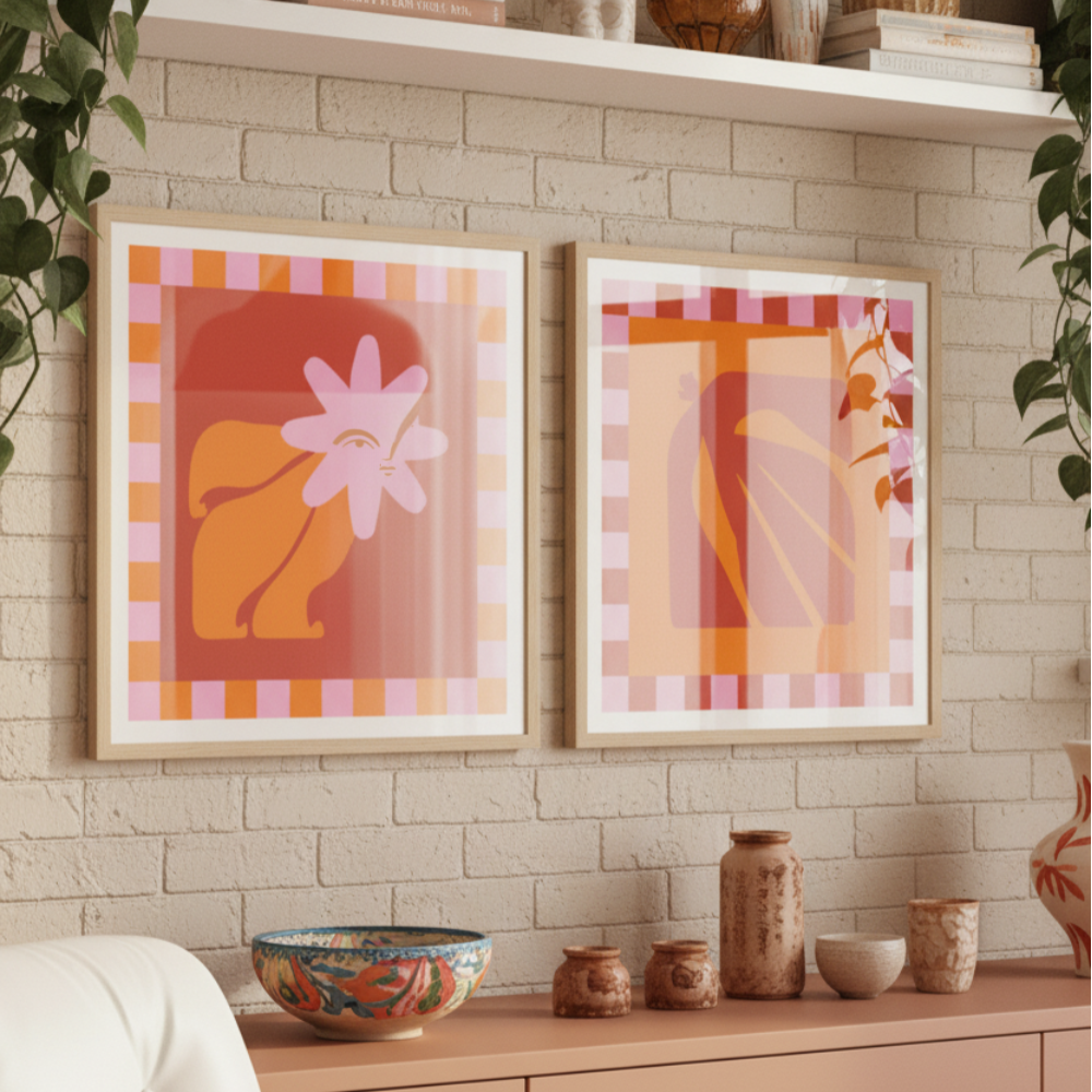 Set de cuadros "Organic Glow"