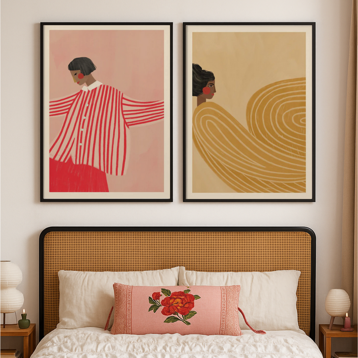 Cuadro "The Woman With the Red Stripes"