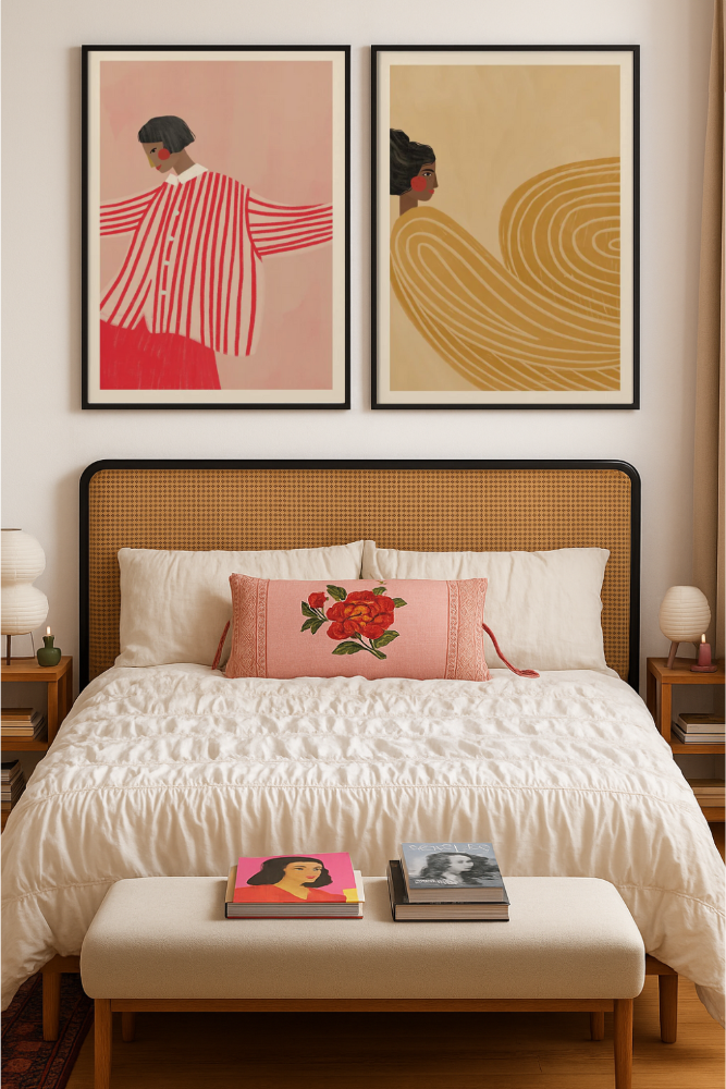 Cuadro "The Woman With the Red Stripes"