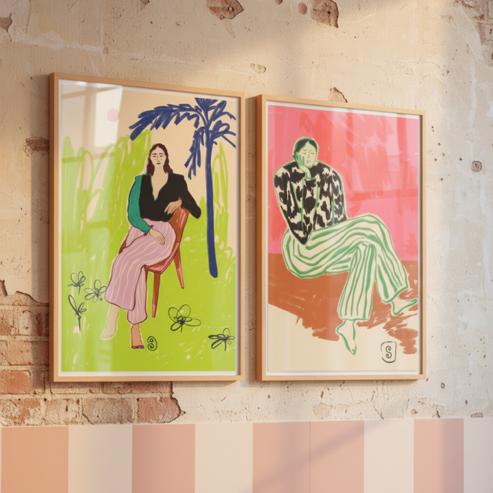 Set de cuadros "Bold & Barefoot"