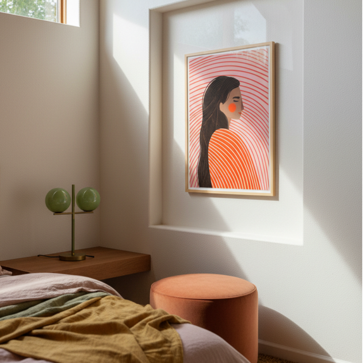 Cuadro "The Woman with the Lines"