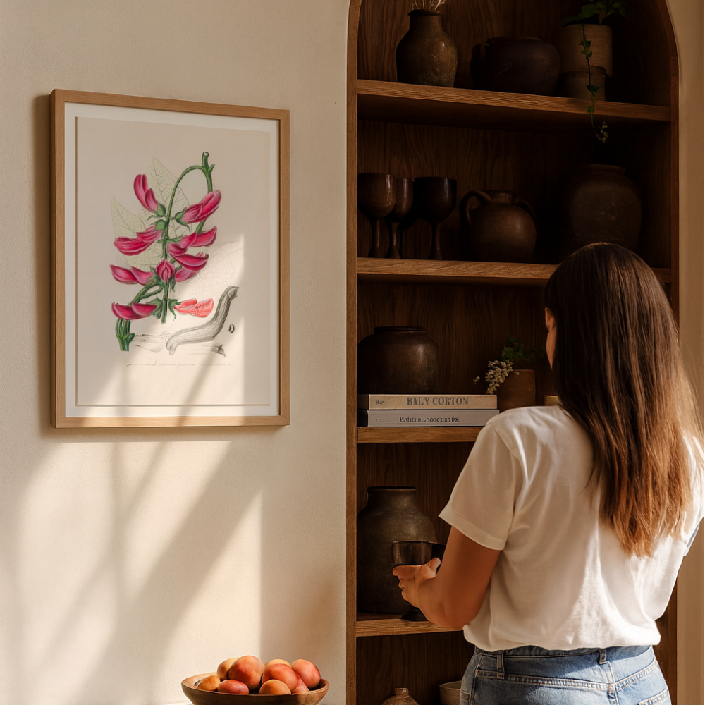 Cuadro "Mucuna Pruriens (dolichos Pruriens) Medical Botany"