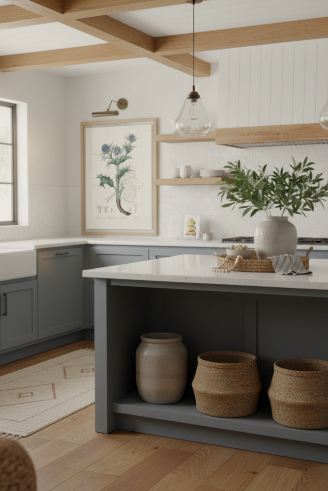 Cuadro "The Sea Holly (eryngium Mmaritimum) Medical Botany"